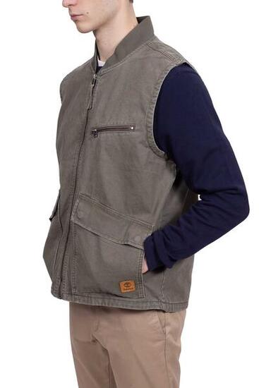 Giubbotto smanicato uomo in canvas