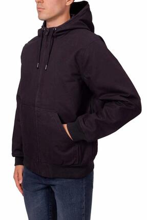 Gewatteerde jas - Sportswear - Heren - Sweatshirtstijl - Zwart