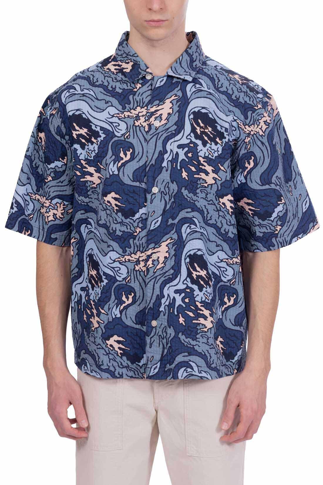 Camicia uomo Resort Seersucker con stampa 2/5