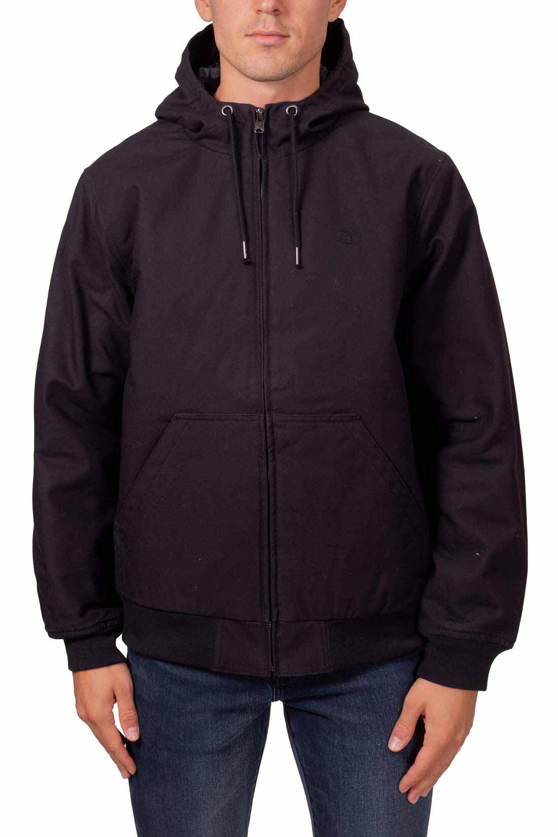Giubbotto imbottito uomo - design felpa - nero 2/7