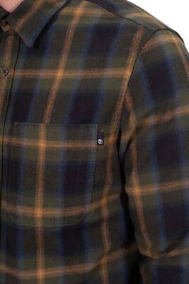 Camicia uomo in flanella di cotone scozzese