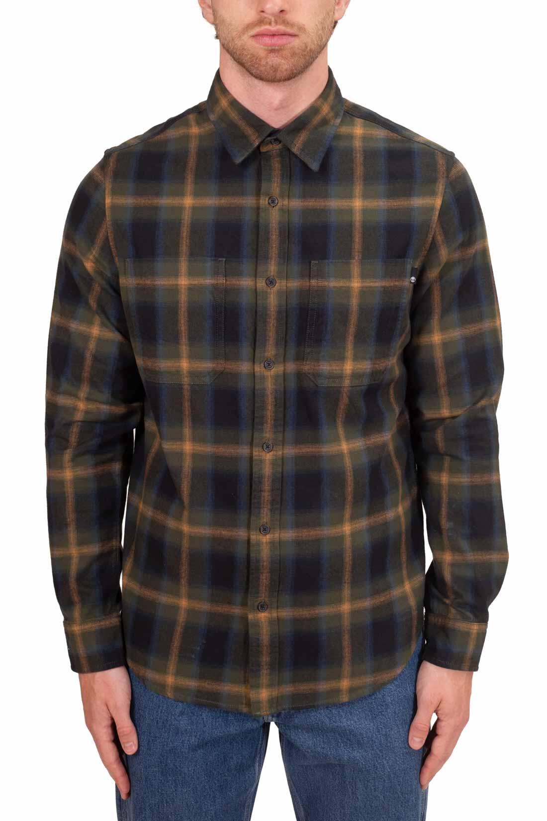 Camicia uomo in flanella di cotone scozzese 2/4
