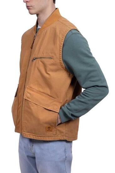 Giubbotto smanicato uomo in canvas