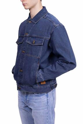 Veste denim - homme - anorak - coupe regular - bleu.