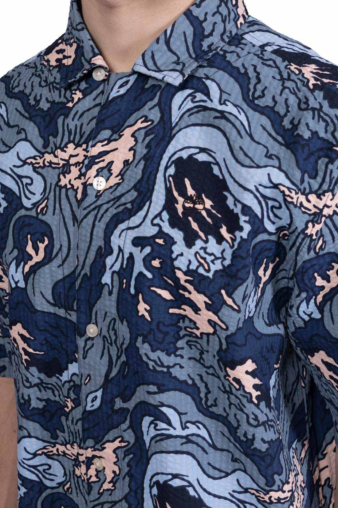 Camicia uomo Resort Seersucker con stampa 5/5