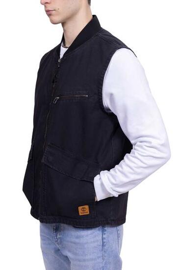 Giubbotto smanicato uomo in canvas