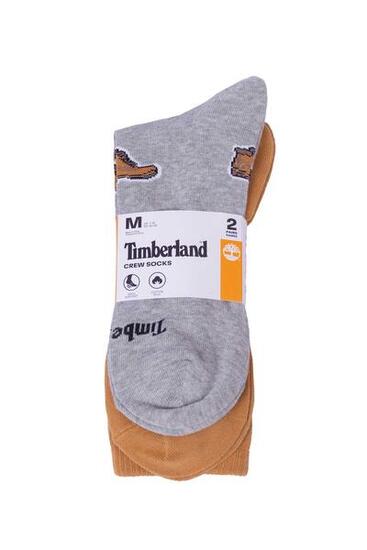 Chaussettes - Usage quotidien - Unisex - 2-pack - Regular fit - Gris/Brun noix