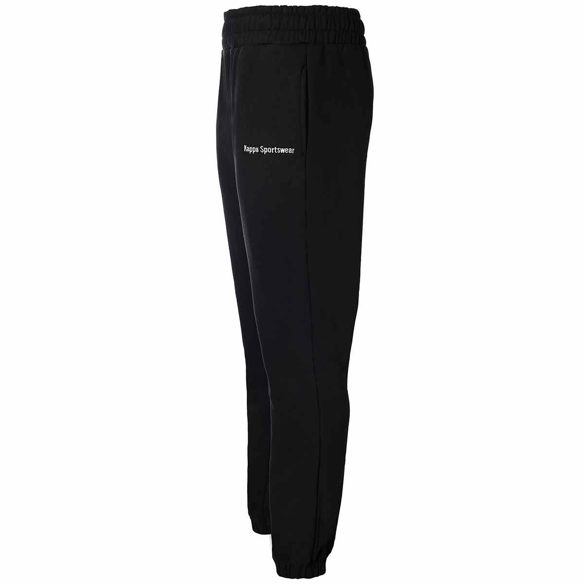 Pantaloni tuta da donna in cotone nero da sport street 6/7
