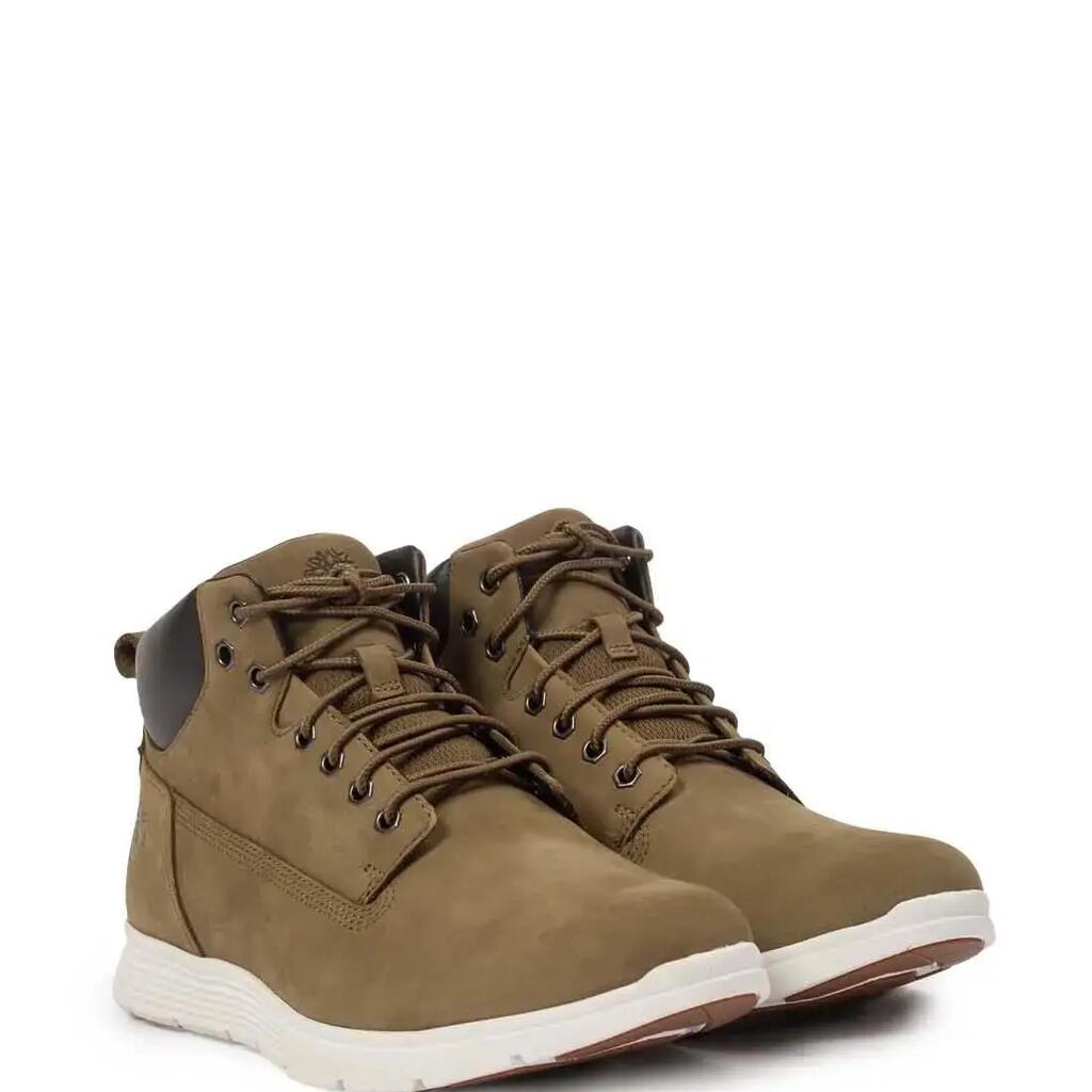 TIMBERLAND Killington Chukka Boots - Men's - Nubuck, Rubber Sole - Green Olive.