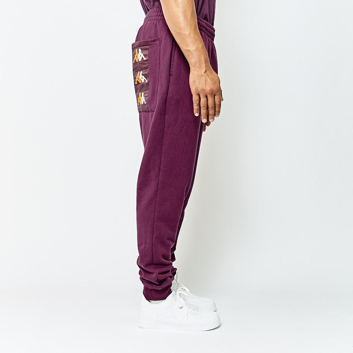 kappa pantaloni da uomo in cotone viola da fitness 6/6