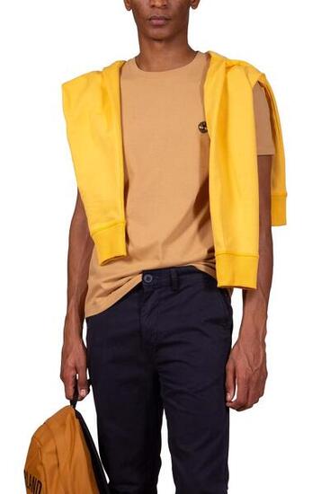 T-shirt uomo slim con ricamo logo