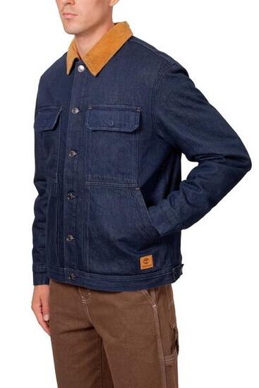 Giacca trucker uomo imbottita in denim