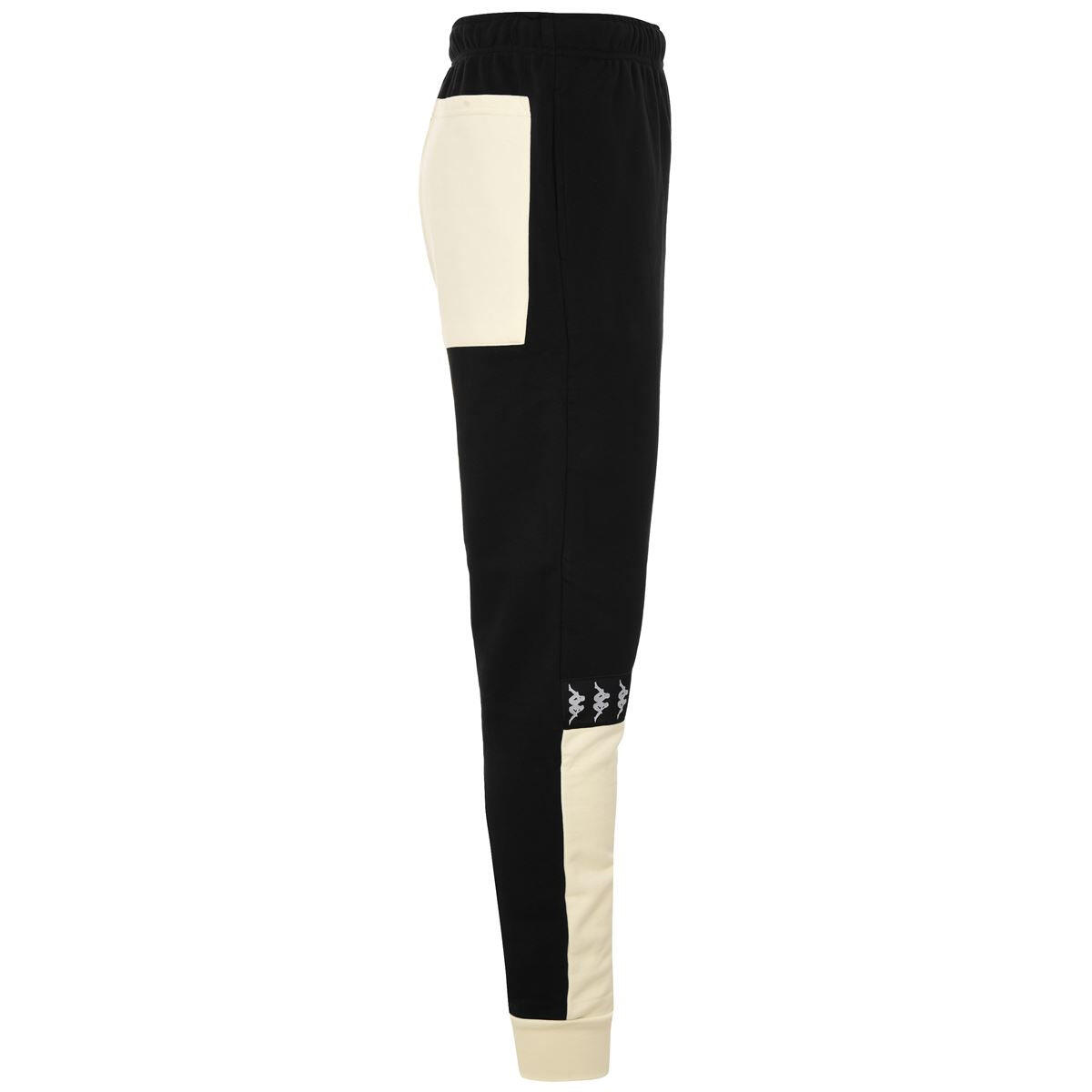 kappa pantaloni da uomo in cotone nero da fitness 6/7