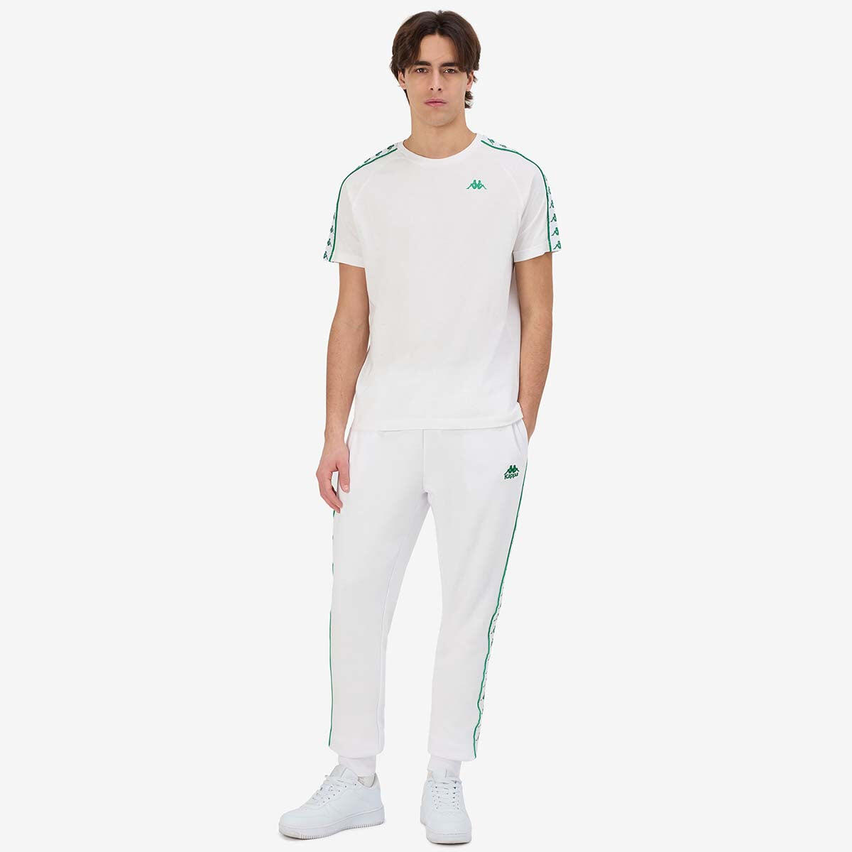 T-shirt pour homme Kappa Coen Blanc 4/7