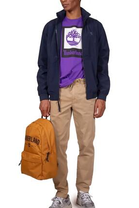 T-shirt - Casual - Heren - Regular fit - Logo box - Iris purple