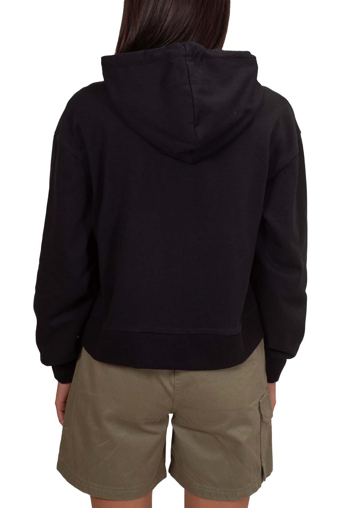 Felpa donna estiva con cappuccio e logo 3/5