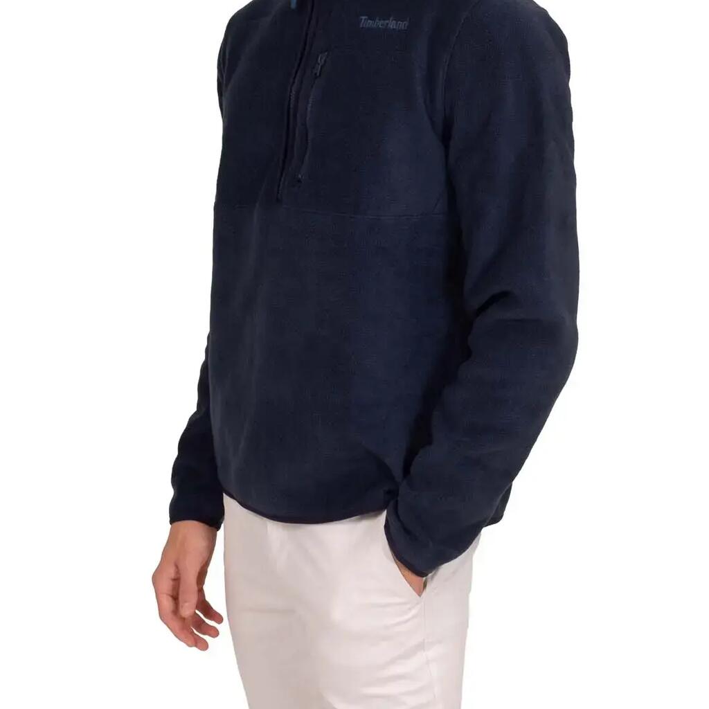 Men's fleece half zip navy blue