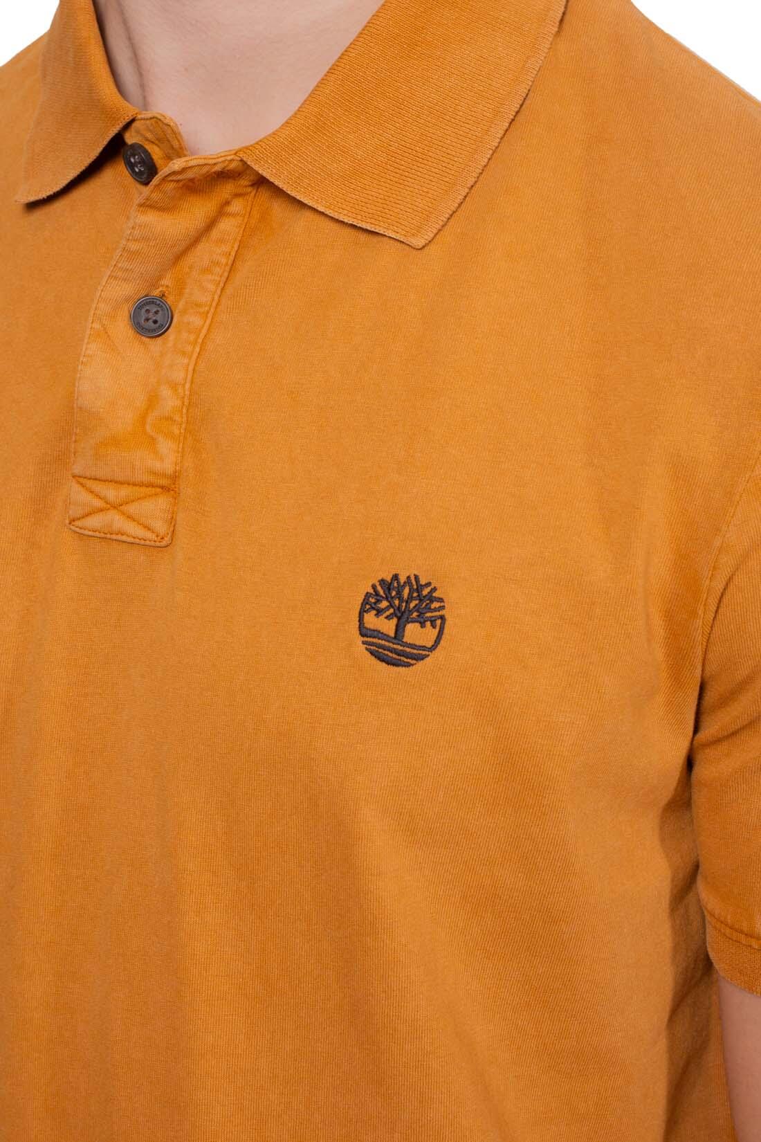 Polo uomo regular stone-washed con logo  - Taglia S 4/5