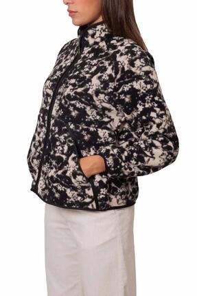 Veste polaire - sportswear - Femme - Coupe boxy - Noir
