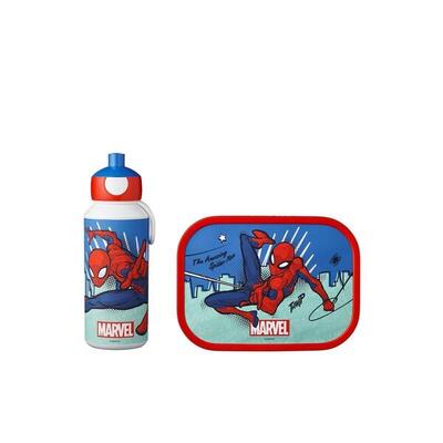 PACK DE ALMUERZO FIAMBRERA Y BOTELLA INFANTIL MEPAL SPIDERMAN