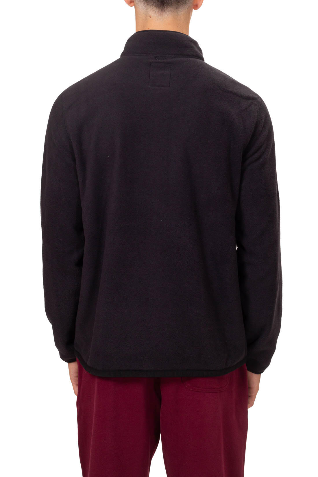 Pile uomo con zip e patch logo 3/5