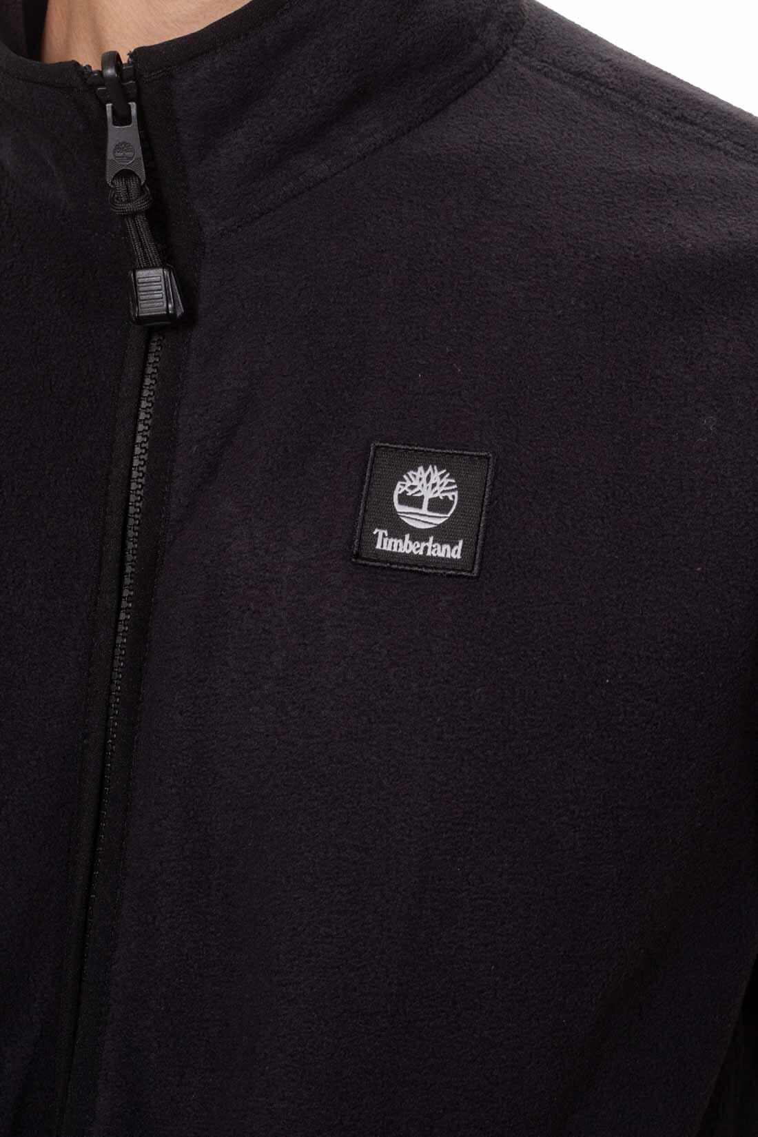 Pile uomo con zip e patch logo 4/5