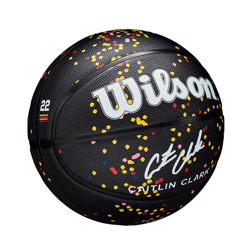 Pallone da basket Wilson Caitlin Clark Journey Series misura 5 nero 2/6