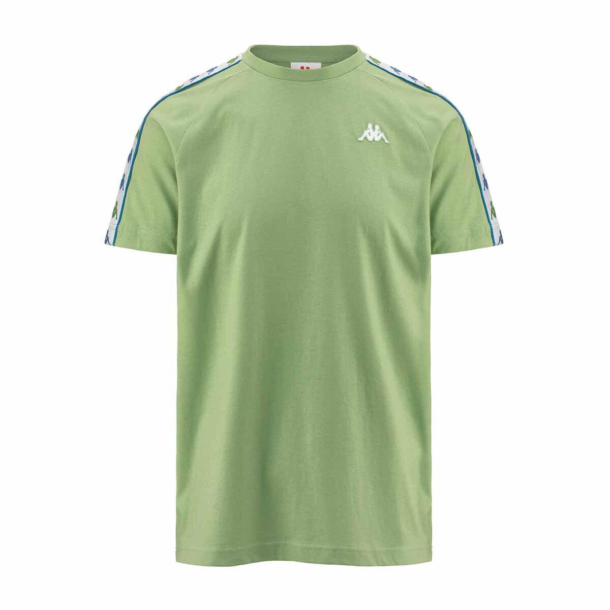 T shirt maglietta da uomo in cotone verde da sport street 5/7