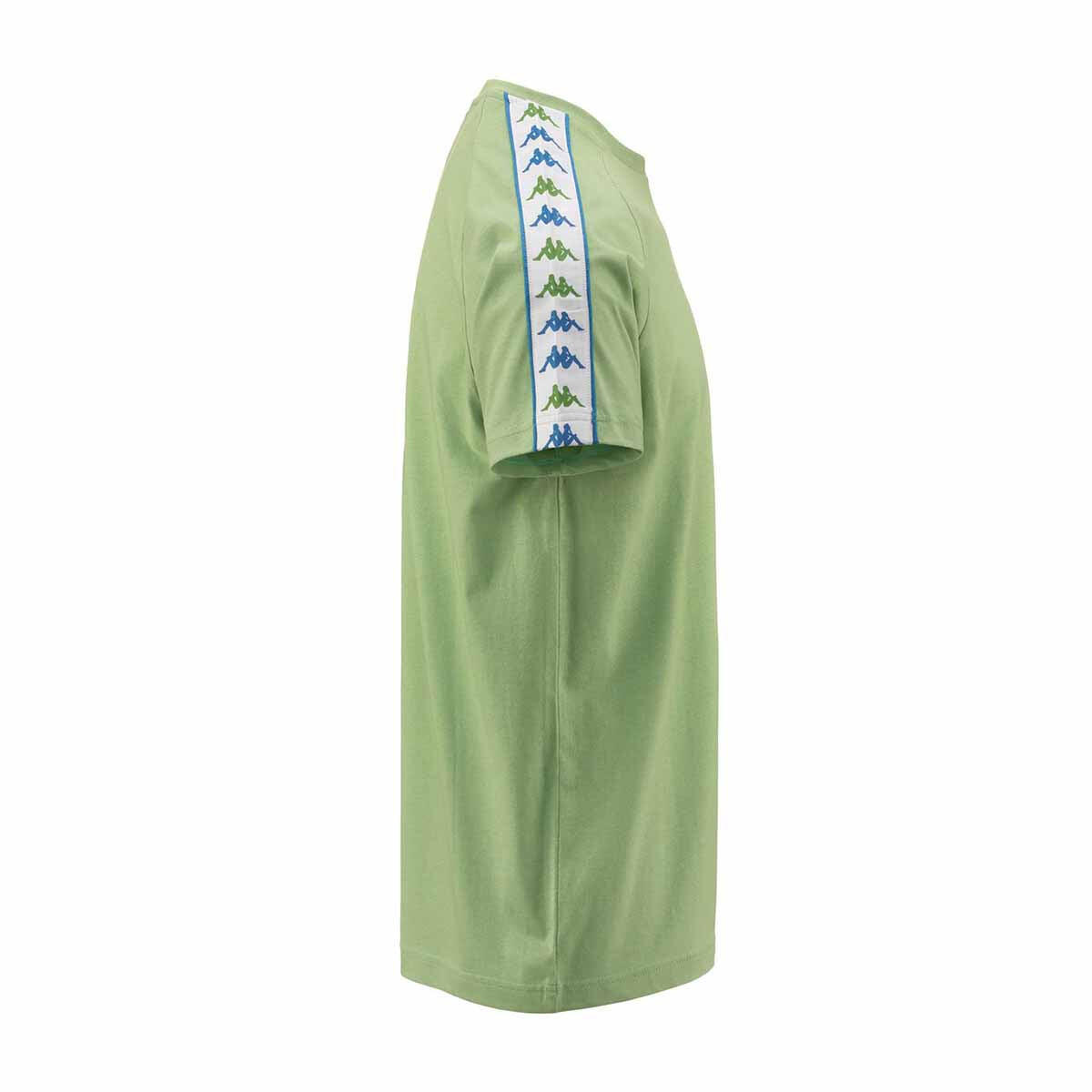 T shirt maglietta da uomo in cotone verde da sport street 6/7
