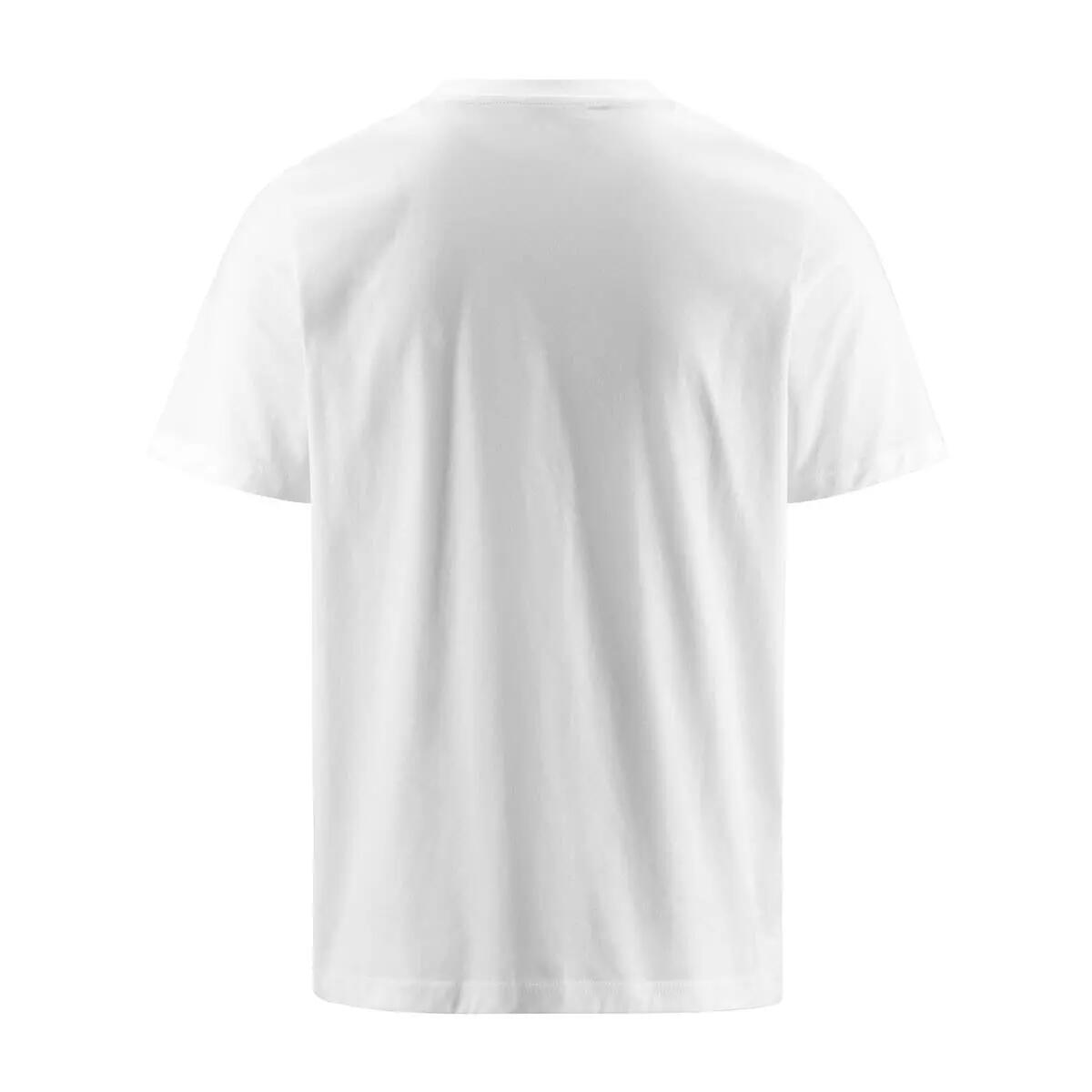 Camiseta hombre algodón blanco gimnasio 4/5