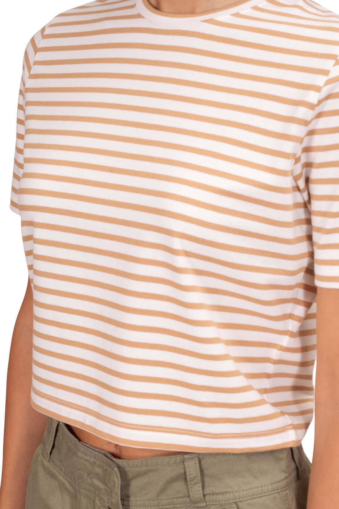 T-shirt cropped - Sportswear - Femme - Slim fit, Rayures - TIMBERLAND - White 5/5