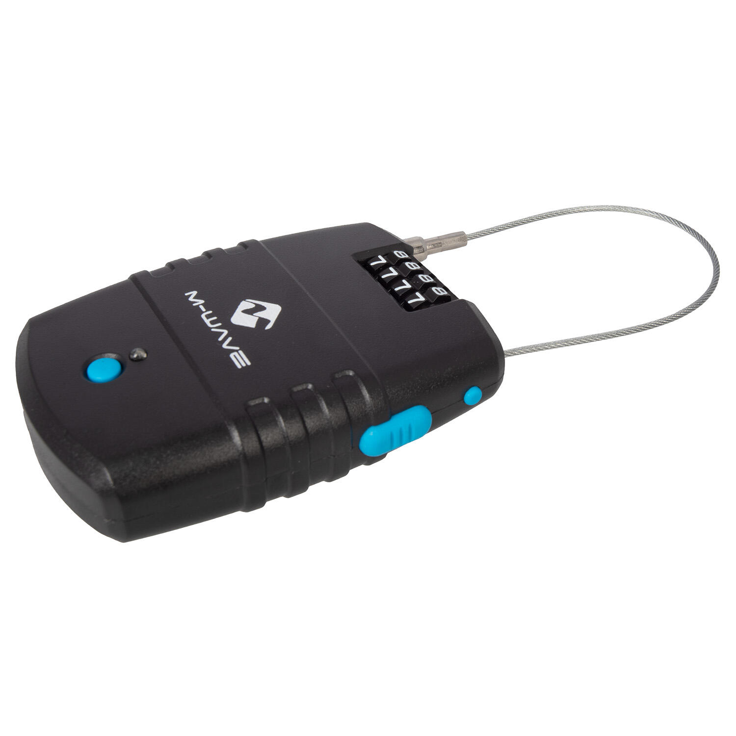 M-Wave Zahlenschloss Lock n Roll Alarm, Schwarz 5/7