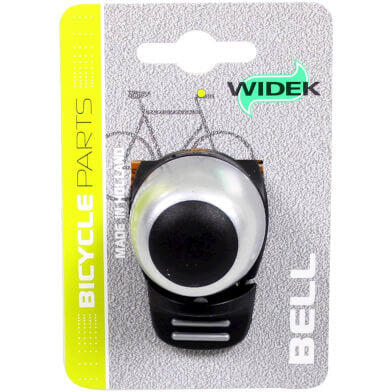 Widek compact ii xxl fietsbel in zilver voor 21-31mm sturen