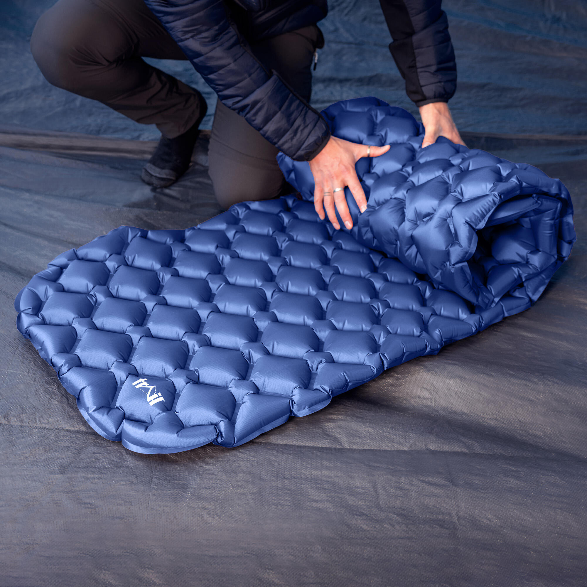 Lightweight Sleeping Mat Ultra Light Inflatable Camping Air Pad Waterproof 5.5cm 6/7