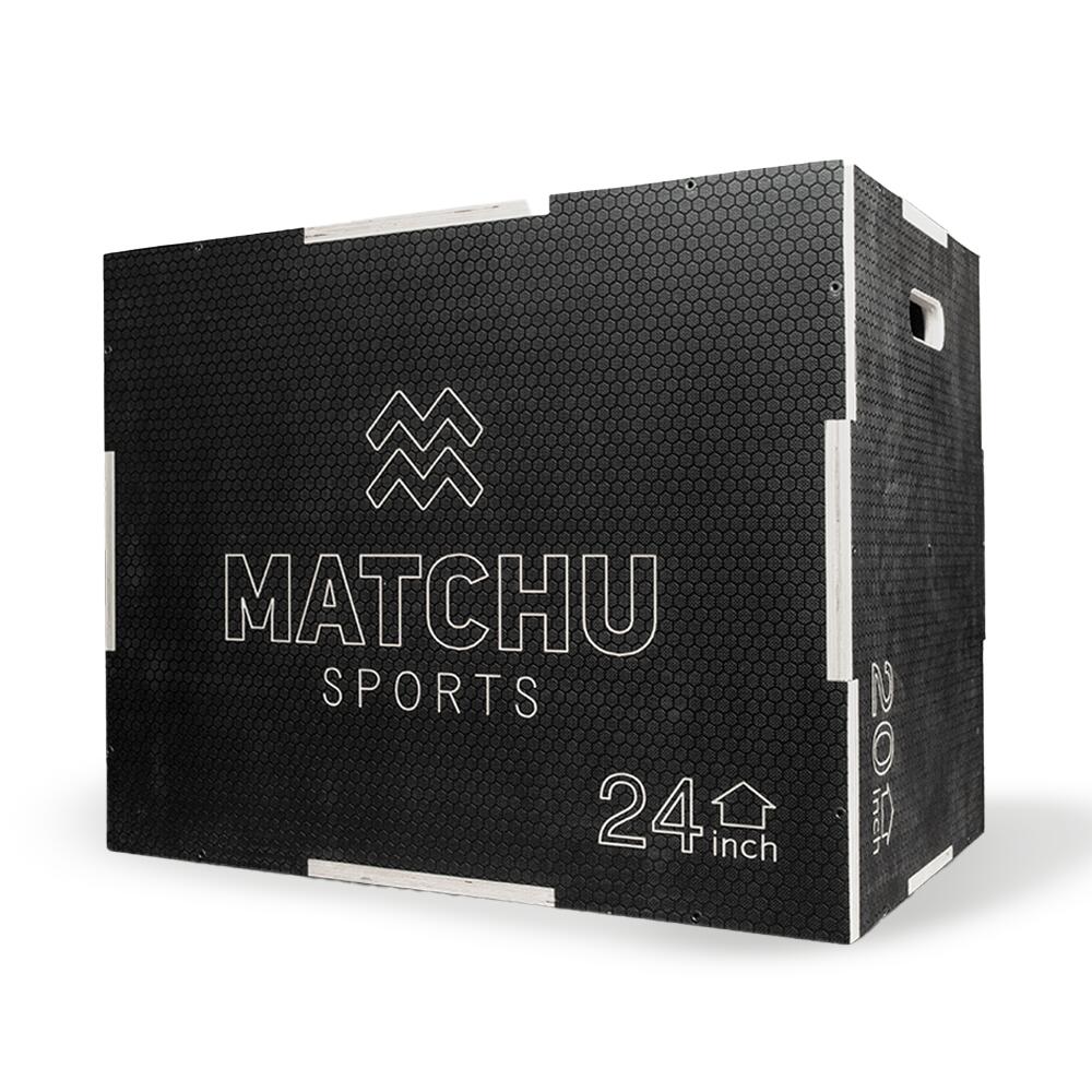 MATCHU SPORTS Plyobox 51 x 61 x 76 cm - Jump Box - Fitnessbox - Sprungbox- aus Holz