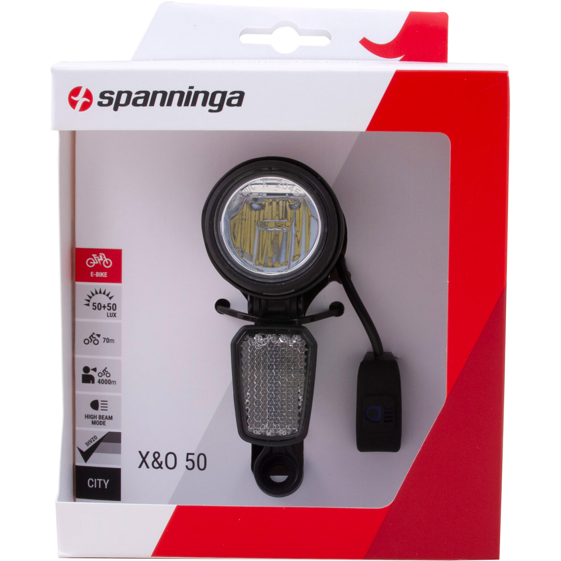 Spanninga X&O 50 fanale anteriore 6–36V con riflettore 4/5