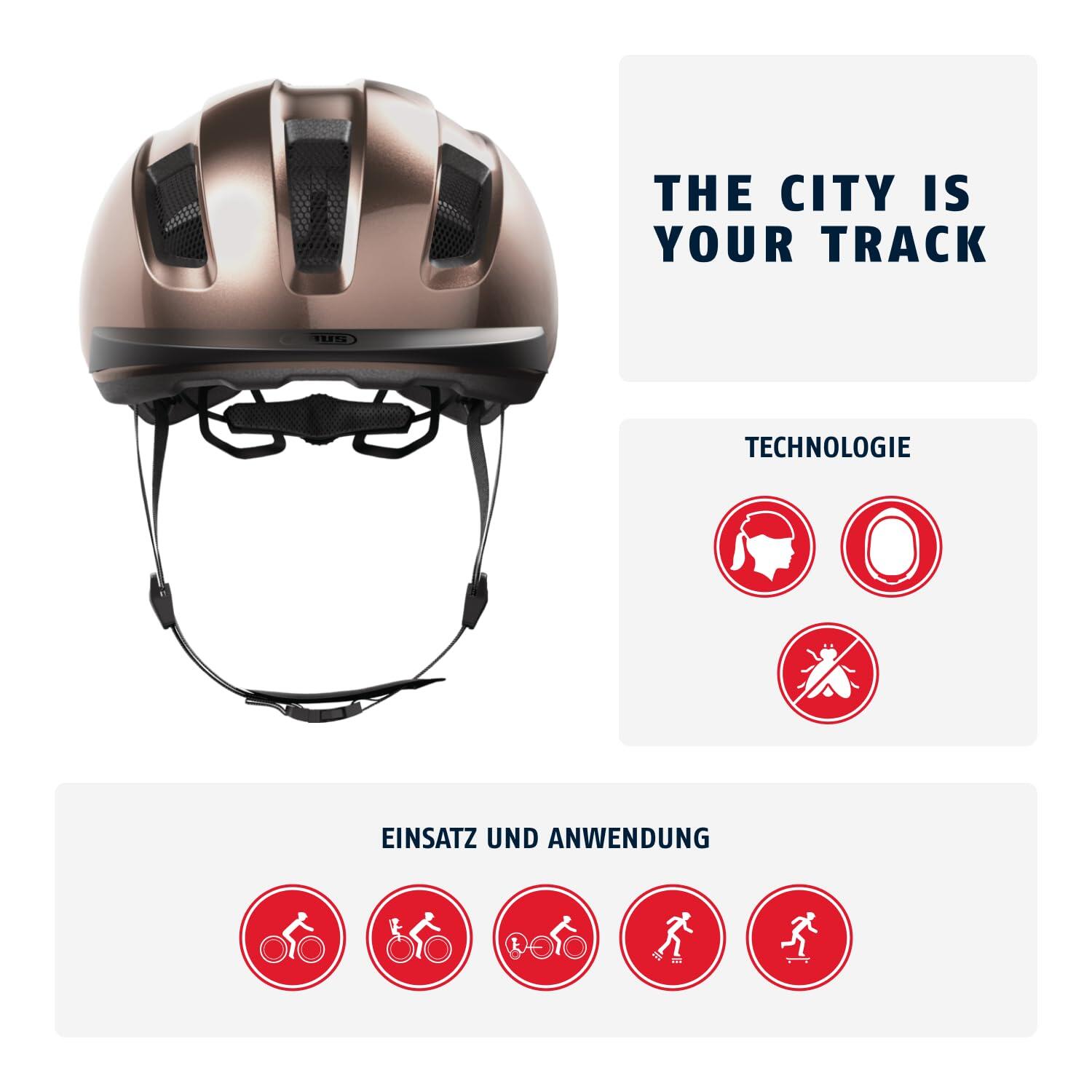 Casque Abus Purl-Y en Cuivre Métallique, Taille M 54-58 cm 2/7