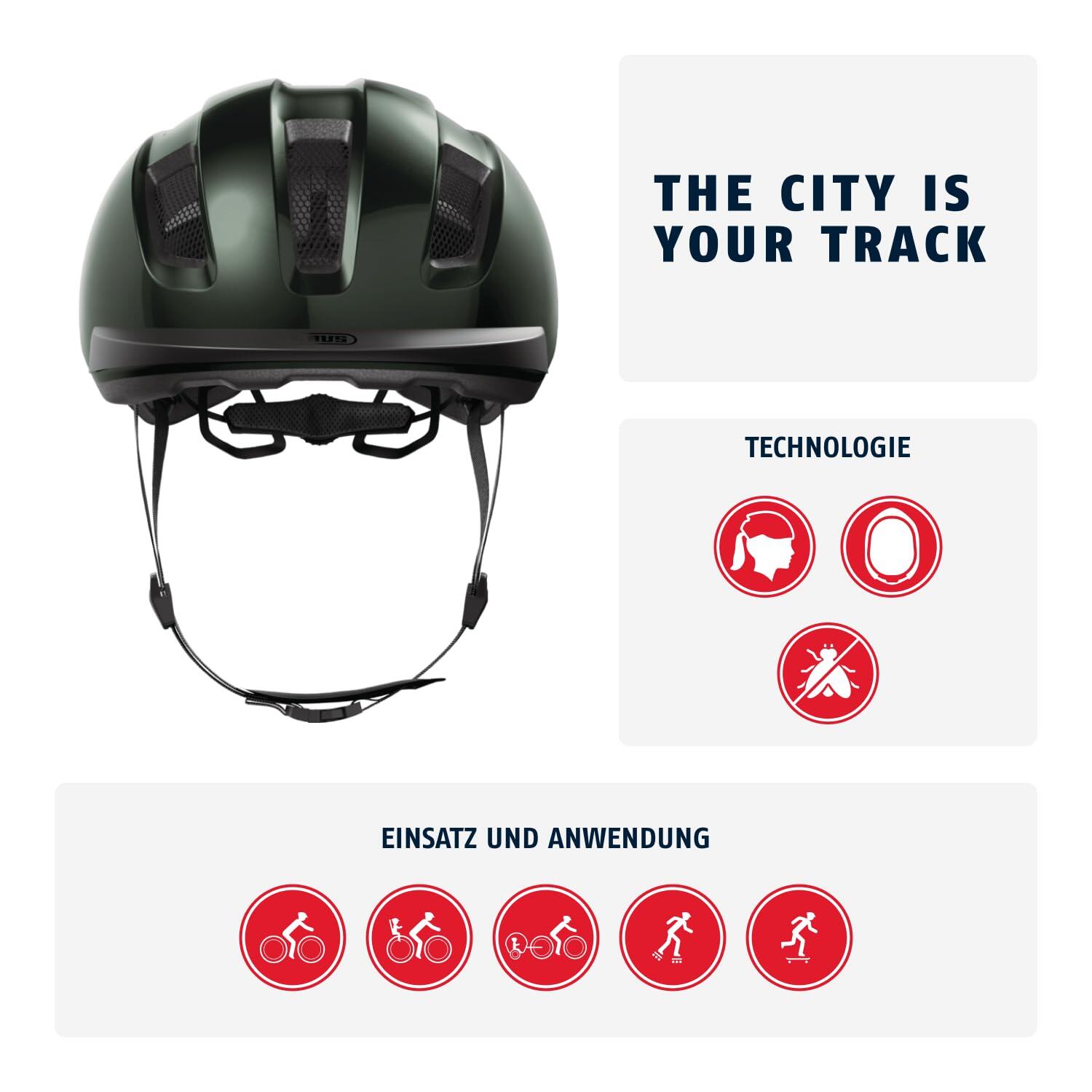 Abus Purl-Y Helm Mossgroen L 57-61cm voor E-bikes 2/7