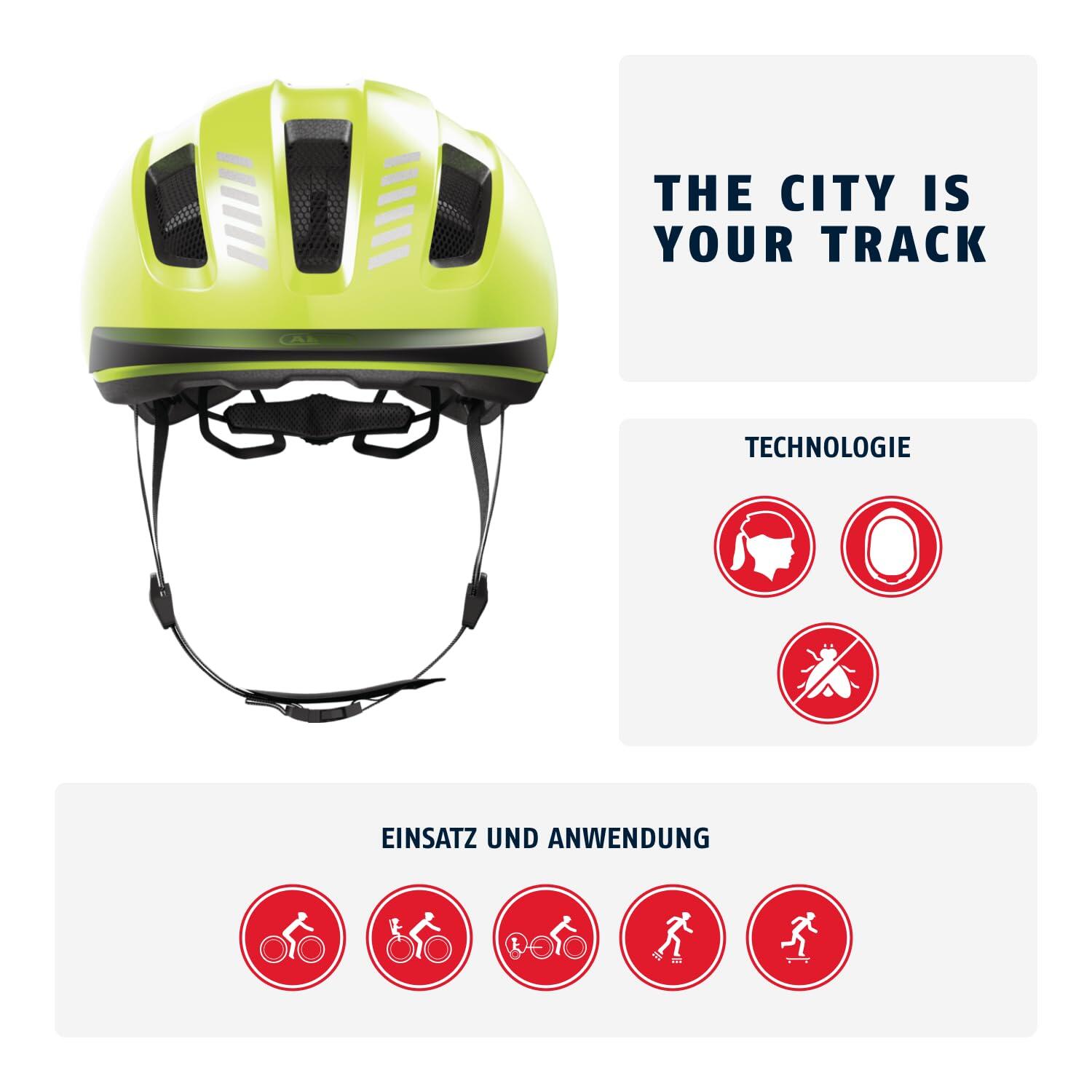 Abus Purl-Y Helm Signal Geel L 57-61 cm 2/7