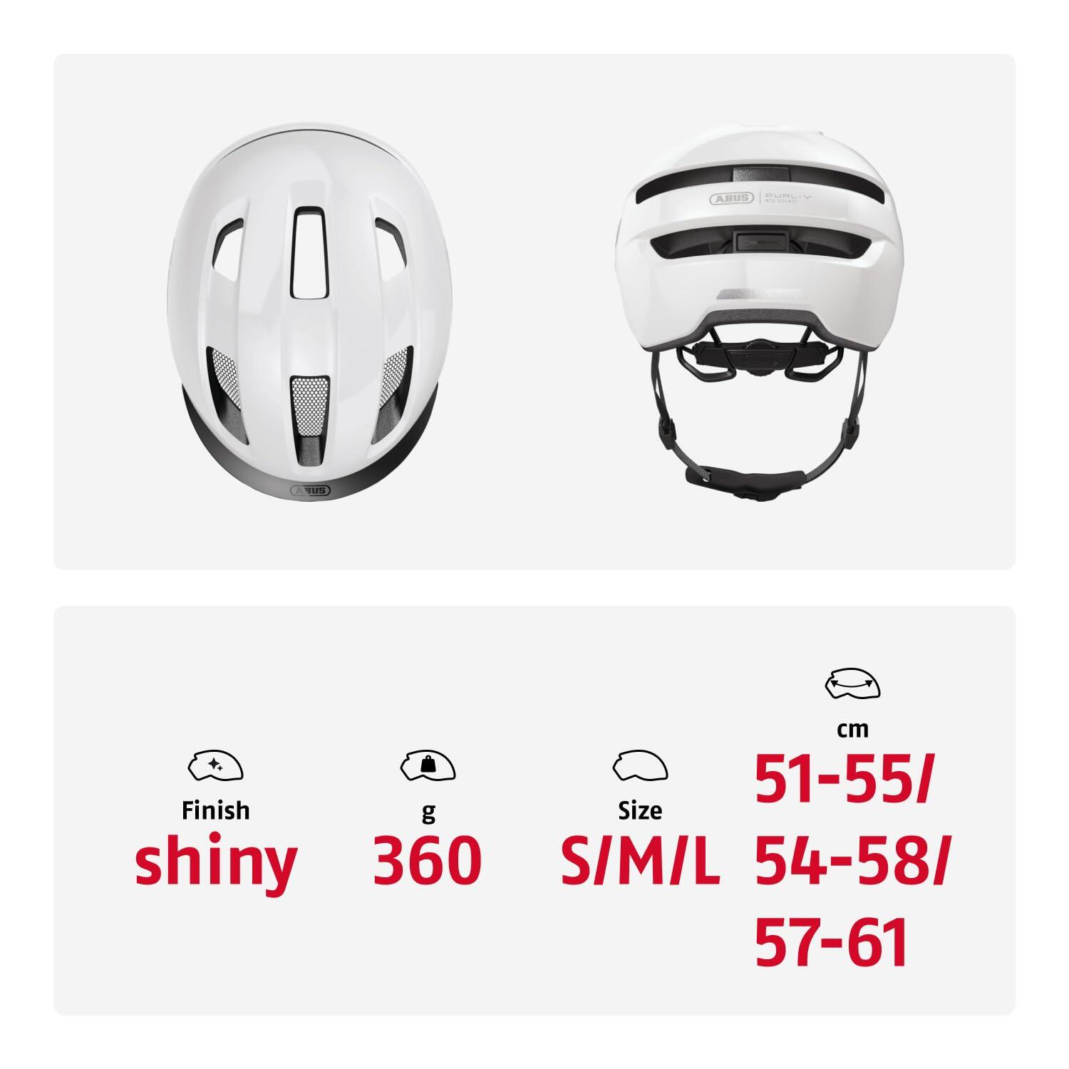 Casco Abus Purl-Y - Blanco Brillante M 54-58 cm 5/7