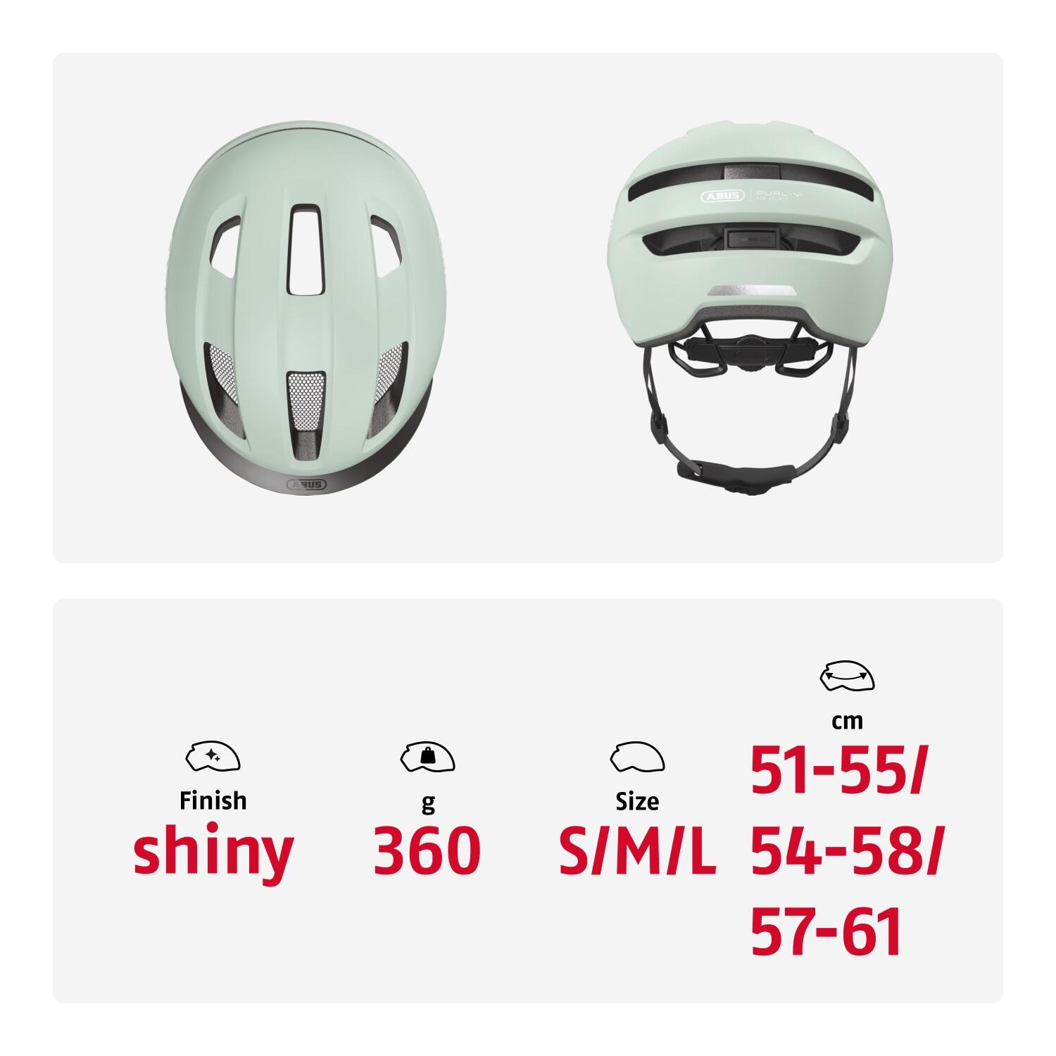 ABUS Purl‑Y helm mintgroen M 54–58 cm 5/6