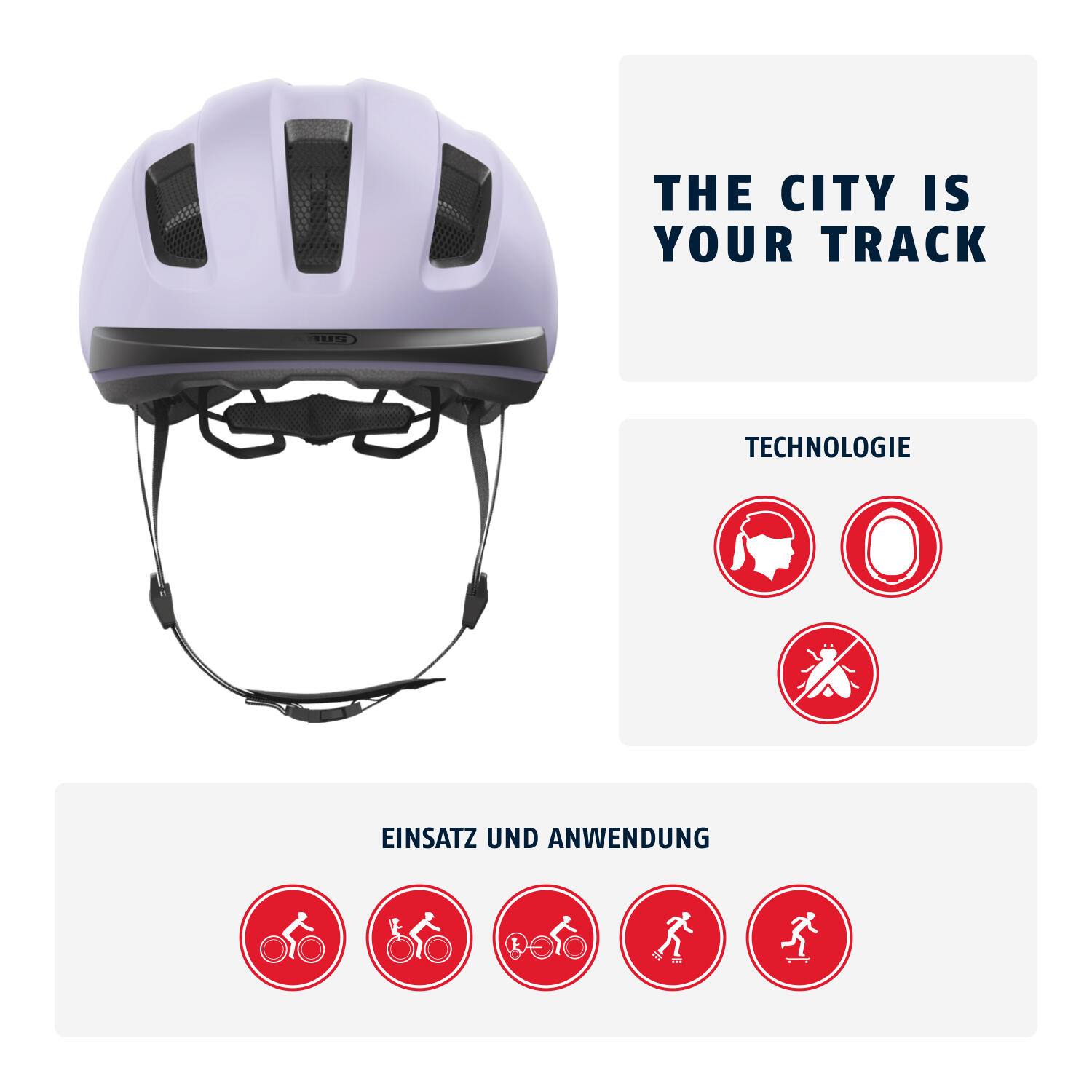 Casque ABUS Purl-Y lavande claire M 54-58 cm 2/7