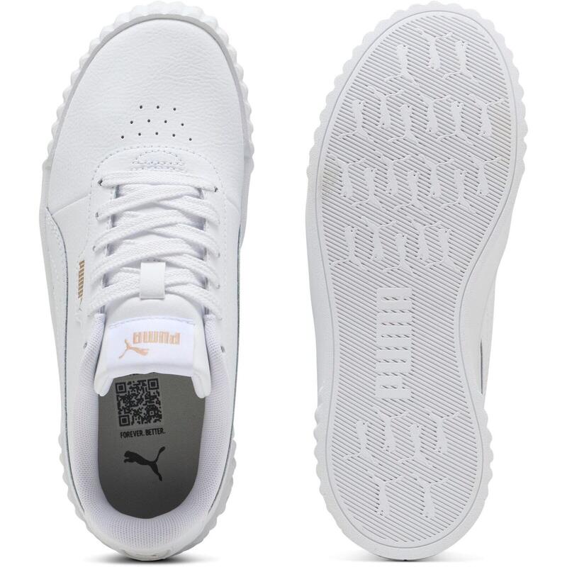 Pantofi sport unisex Puma Carina 3.0 Jr, Alb