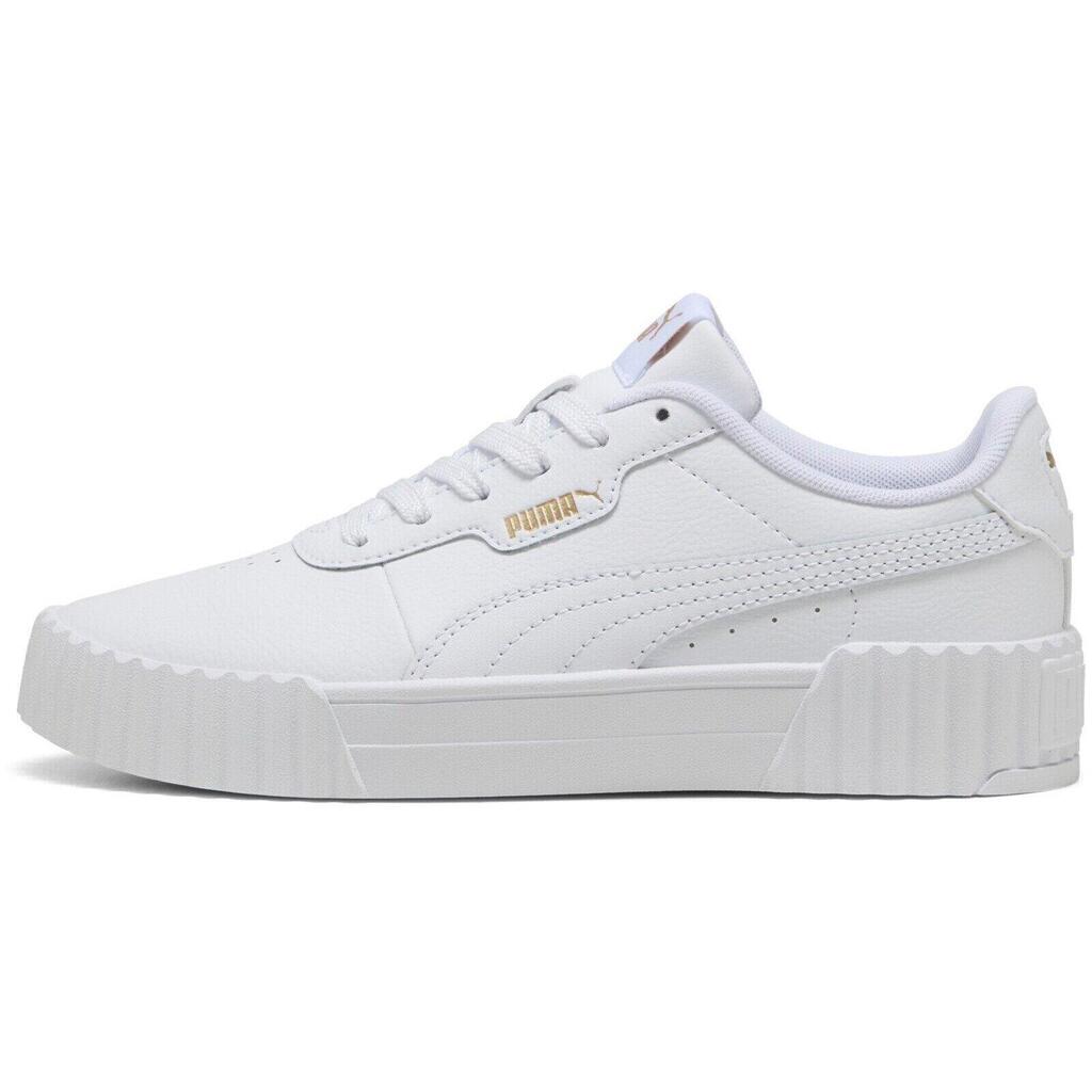 Puma Carina 3.0 White Sneakers for Girls