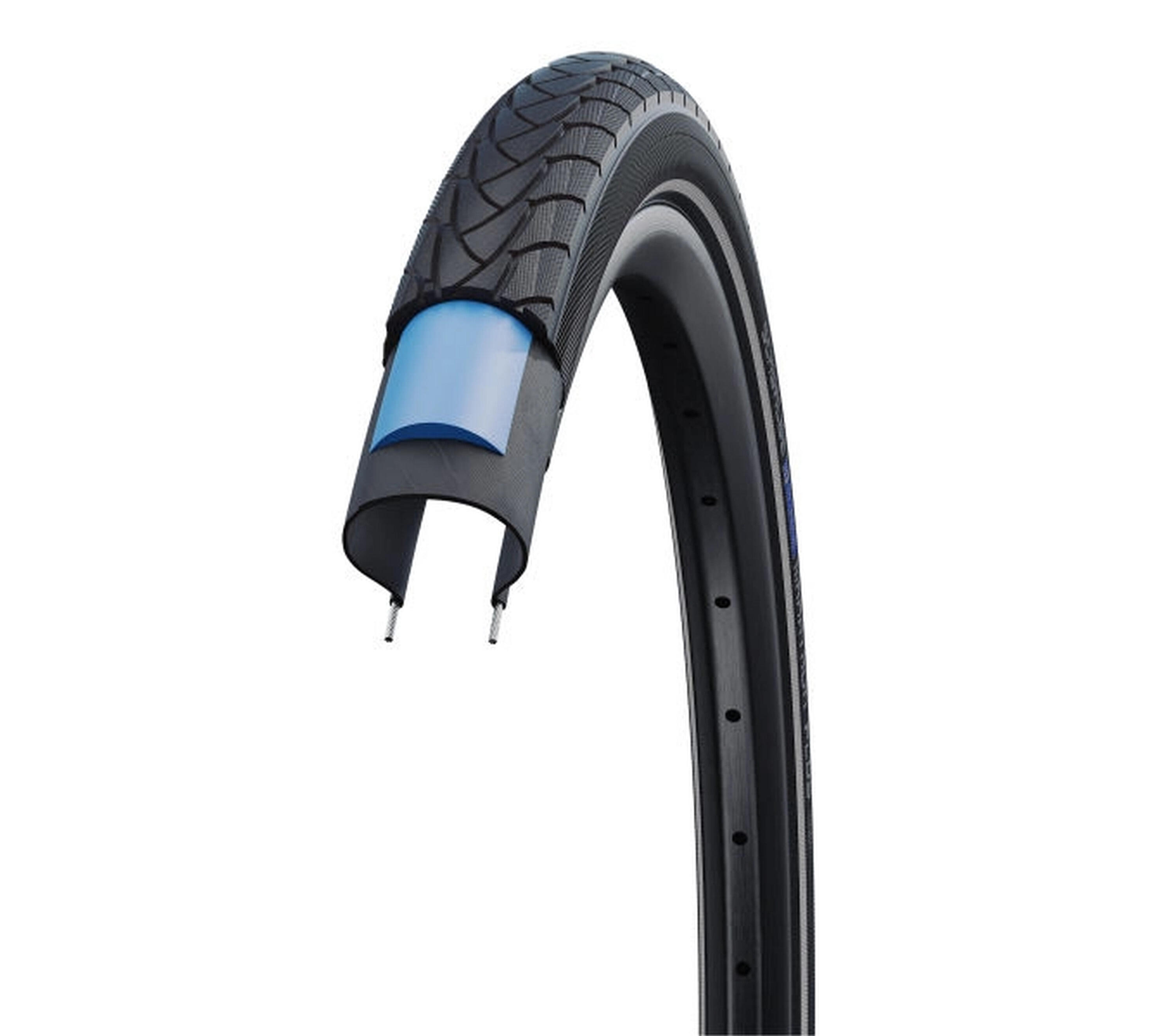 PNEU CITY 20 X 1.35 SCHWALBE MARATHON PLUS NOIR TR  (35-406)  RENFORT 2/7