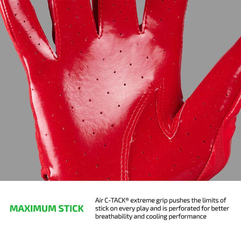 Cutters CG10680 Rev Pro 6.0 Receiver Gloves Solid M Red 4/7
