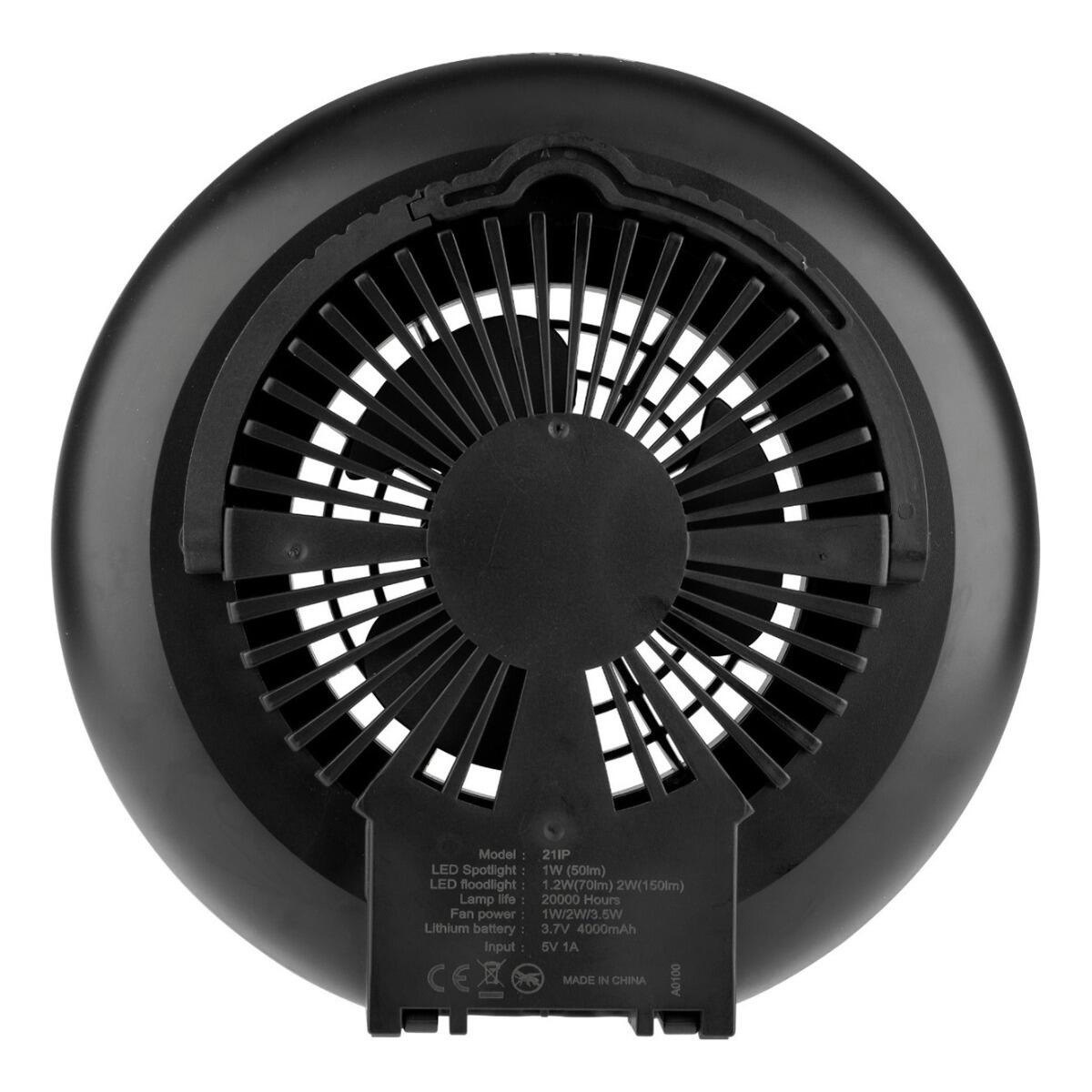 Lámpara LED 2 en 1 con ventilador - Ventilador con luz repelente de mosquitos 5/7