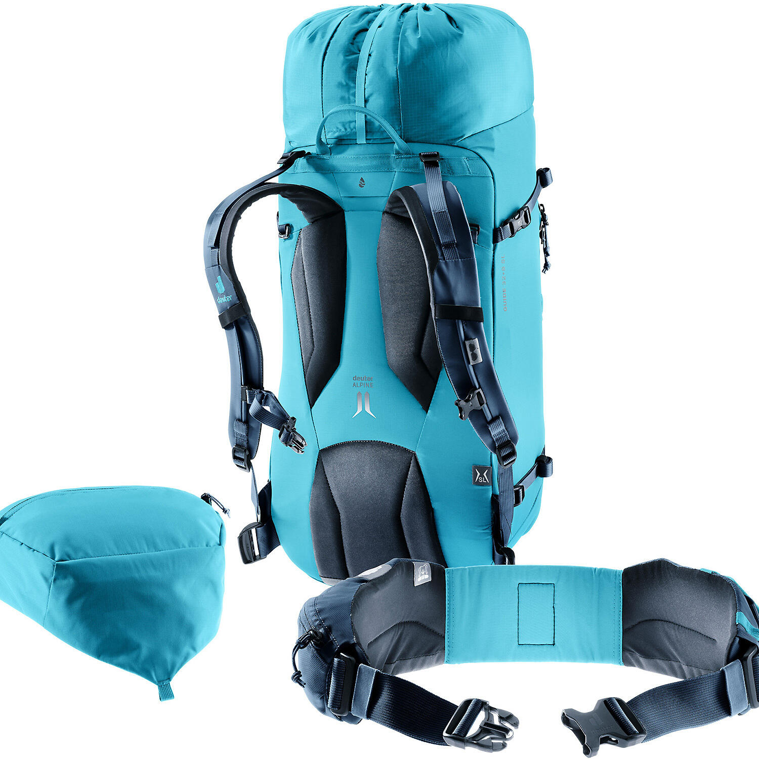 Sac à dos Deuter Guide 32+8 SL femme 32L extensible dos court V‑Frame Lagoon Ink 12/14