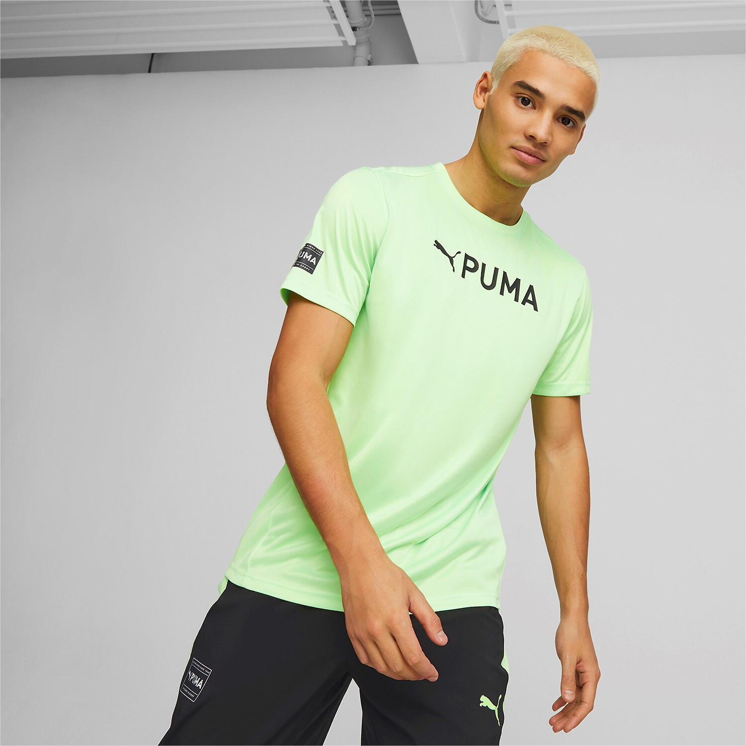PUMA Fit Logo Cf Grafisch trainings-T-shirt voor heren 5/7