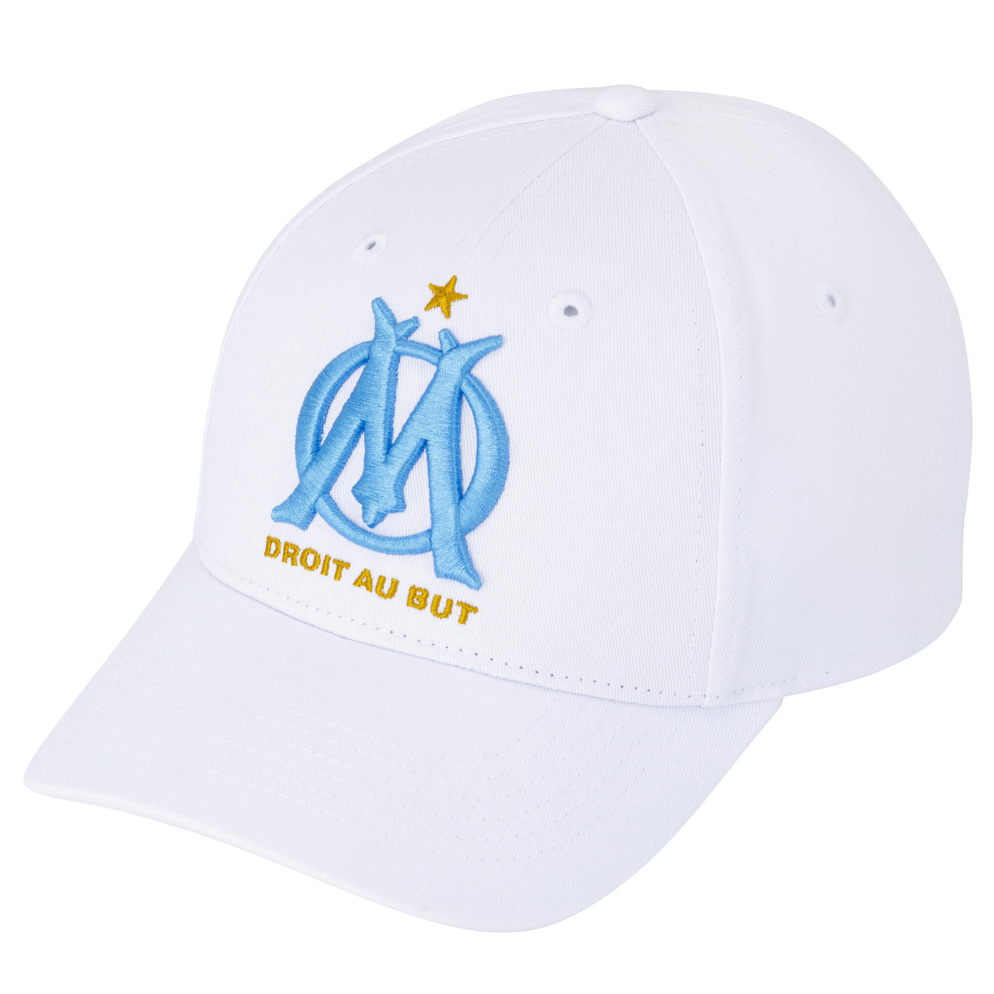 Om - Casquette Om - Homme - Collection Officielle Olympique De Marseille - Casquette - Blanc - Taille Unique - Decathlon